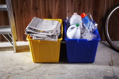 Clean and organized living space after clearance