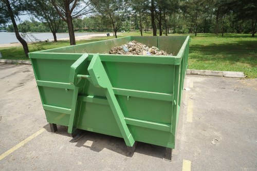 Sorted items ready for donation and recycling